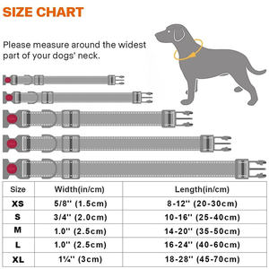 <span class=keywords><strong>Collar</strong></span> de perro mascota ajustable cómodo y duradero con logotipo personalizado del fabricante, <span class=keywords><strong>Collar</strong></span> de perro reflectante de nailon acolchado de neopreno - Product Image 6