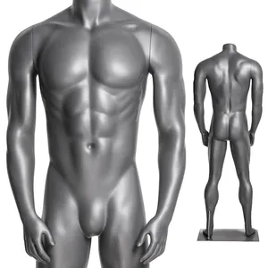 HEF-03高品質グレーヘッドレススポーツマネキン強い筋肉男性アスレチックマネキン発売中