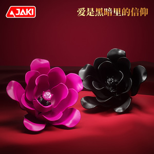 Ornement en blocs de construction en forme de rose noire DK009, décoration à assembler pour la Saint-Valentin, cadeau pour les jeunes - Product Image 4