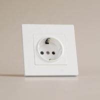 Prise électrique murale standard européenne Panneau PC ignifuge Prise murale Schuko 16A 250V Blanc Noir Gris Or Prises murales de luxe
