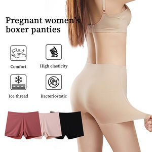 Culottes florales en nylon doux pour femmes, taille mi-haute, sans couture, style <span class=keywords><strong>boxer</strong></span>, avec dentelle, pour le quotidien, ajourées - Product Image 4