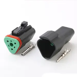 DT 3 Way Male Female DT06-3S DT04-3P Black Waterproof Auto Wire Connectors