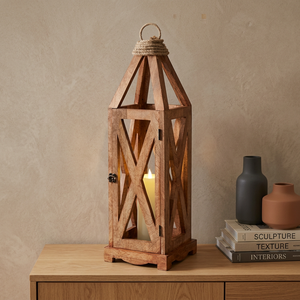 Farol de Madera con Forma y Estampado Personalizables para Decoración del Hogar - Uso en Múltiples Ocasiones - Product Image 1