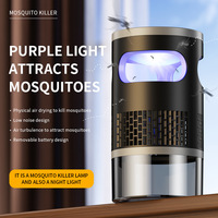 Tueur de moustiques rechargeable par USB, lampe anti-insectes à lumière ultraviolette UVA, lampe tue-insectes pour moustiques, mouches, mites, insectes