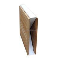 Table de jardin pliante moderne en aluminium et bois de teck pour repas – Vente en gros
