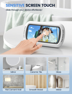 Supporto per <span class=keywords><strong>Telefono</strong></span> da Doccia Lamicall STRY02 IPX6 Impermeabile, Montaggio a Parete, Audio Migliorato, Rotazione a 360°, Schermo Touch HD per Bagno - Product Image 6