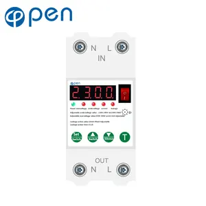 OEM 63A Leakage Protection Circuit Breaker Over And Under Voltage Over Current Leakage Protection Surge Protect Protector