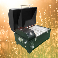 Barbecue portable moderne en acier inoxydable avec contrôle automatique de la température, grill à granulés de bois pour viande et poisson