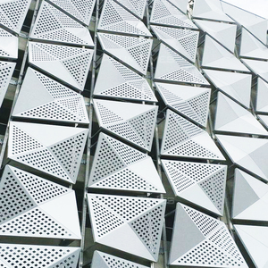 Panneau mural <span class=keywords><strong>en</strong></span> aluminium 3D Alumtimes, panneaux muraux 3D extérieurs, revêtement mural de façade extérieure, panneau métallique décoratif - Product Image 5