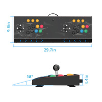 Mando de lucha Arcade para dos jugadores, Compatible con interruptor NEOGEO Mini PC PS Classic PS3 Android Raspberry Pi