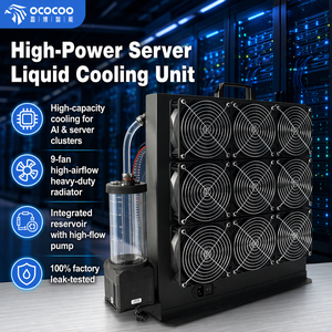 OCOCOO High Power External Water Cooling Radiator Kit Unit With Integrated Pump Reservoir for AI Server Workstation GPU Cooling - Product Image 1
