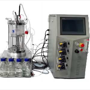 Precio de laboratorio Heterotrophic Microagae Agitación mecánica 20L Biorreactor de celda de vidrio de borosilicato BLBIO-20GJA - Product Image 1