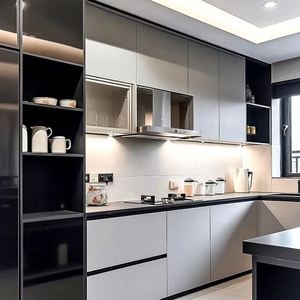 Idée de conception de cuisine Meuble d'armoire moderne Ensembles de cuisine Armoire Mobilier intelligent dans la menuiserie de cuisine - Product Image 1
