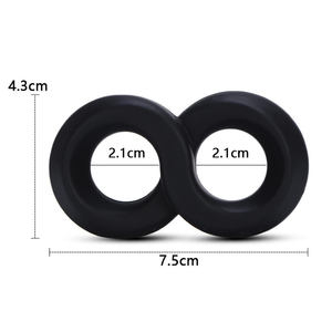 Anneau de pénis en silicone facile à nettoyer, 7 styles, anneau de formation pour pénis, anneau de retard d'éjaculation pour hommes, jouets sexuels BDSM pour hommes - Product Image 4