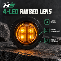 Feu arrière LED HSSH rouge ambre pour camion, remorque, semi-remorque, camion de fret, véhicule utilitaire