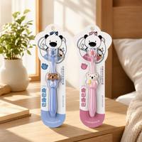 Brosse à dents manuelle pour enfants, poils PBT naturels doux sans BPA, manche en plastique, prix d'usine en gros, pour la maison et les voyages