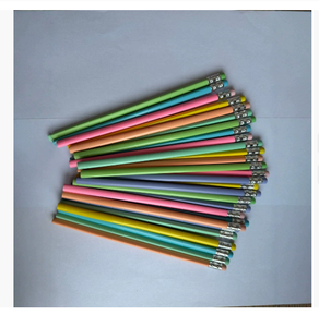ดินสอไม้คุณภาพสูงขนาด 7 นิ้ว สีดำ สำหรับนักเรียน เขียนได้ วาดได้ พร้อมยางลบ ตัวด้ามสีเหลือง ยี่ห้อ JIXING รับสกรีนโลโก้ - Product Image 3