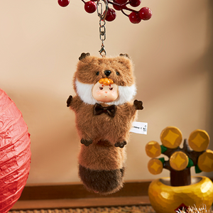 7PCS Forest Friends Blind Box - Fluffy Fox Cub/Bunny/<span class=keywords><strong>Red</strong></span> <span class=keywords><strong>Panda</strong></span> Plush Keychain Set Elige tu estilo Travel Hanging Decor Toy - Product Image 6