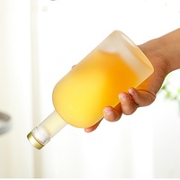 Botol Minuman Bulat 100ml 200ml 375ml 500ml Botol Vodka Botol Anggur Bening