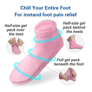 Calcetines de Gel Reutilizables para Terapia de Frío y Calor, Envoltura de Hielo para Manos, Alivio de la Fascitis Plantar, Dolor y Hinchazón en el Talón, Recuperación Post-Entrenamiento - Product Image 1