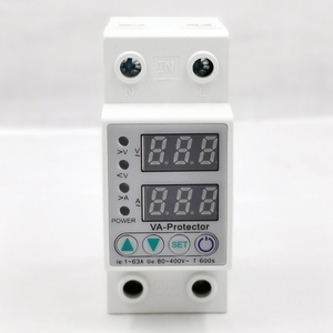 Protector de Voltaje de Riel DIN Simple 63A 40A con Doble Pantalla LED, Relé Protector Ajustable Contra Sobrevoltaje y Bajo Voltaje para Monofásico - Product Image 2