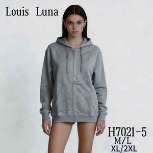 Felpa con cappuccio da donna Louis Luna con cerniera e maniche lunghe H7021-5 M/L XL/2XL - Product Image 3