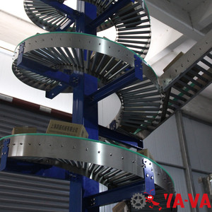 Transportador Espiral Vertical de Gravedad para Cartones de la Industria Farmacéutica, Elevador Vertical de Tornillo Espiral de 3 Metros - Product Image 6