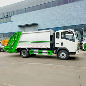 HOWO Garbage Collection and Transfer Vehicle 4x2 7cbm High-Capacity Compactor Garbage Truck for Sale - Product Image 6
