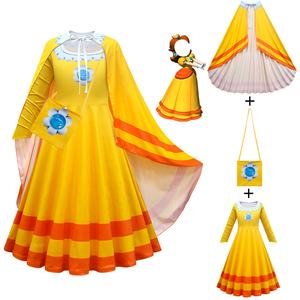 Fête filles Cosplay Costume Cape habiller Halloween anniversaire pêche princesse jeu <span class=keywords><strong>de</strong></span> rôle Super Mary Marios jeu robes <span class=keywords><strong>de</strong></span> noël - Product Image 1
