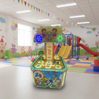 Machine de jeu de luxe Frog Jump Hammer, modèle Duoxing 046, pour 2 joueurs, à monnayeur, avec option d'échange de tickets de loterie en anglais, en bois