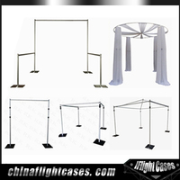 Kit de tringles et de draperies pour fête RK, grande quantité, avec tringle télescopique à double barre transversale