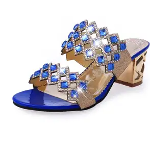 UP-0079D ฤดูร้อนรองเท้าแตะผู้หญิง2022รองเท้าผู้หญิงเลดี้ Rhinestone รองเท้าแตะรองเท้า