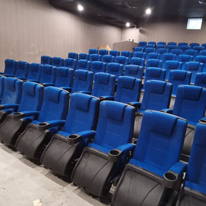 Precio de fábrica al por mayor, cómodas sillas plegables de cine hechas de tela de algodón y lino para asientos de gran teatro - Product Image 3