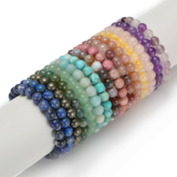 Pulsera de jade con cuentas de cristal, sodalita natural, brazalete ajustable con cuentas de piedra turquesa africana