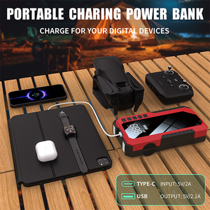 Arrancador de Coche Portátil y Power Bank Multifuncional de 12V <span class=keywords><strong>Kit</strong></span> de Emergencia para Arranque de Vehículos con Compresor de Aire - Product Image 6