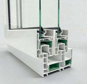 Fenêtres coulissantes en verre trempé UPVC résistant aux ouragans des Bahamas, écran pliant à persiennes, design moderne pour usage hôtelier, isolation thermique - Product Image 3