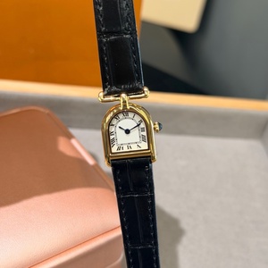 Orologio da Polso al Quarzo di Lusso per Donna, 27mm, Serie Calander <span class=keywords><strong>D</strong></span>, Numeri Romani Retrò, Cinturino in Pelle Multicolore, Impermeabile - Product Image 1