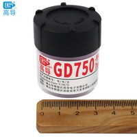 2 buah berat bersih 30 gram GD750 merah plester pasta lemak konduktif termal senyawa peredam panas untuk CPU LED GPU kemasan kaleng