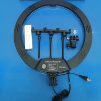 Portable 18 pouces Selfie Fill LED Ring Light Soft Video Makeup avec télécommande 2700k-7000k Photographic Lighting Stand Studio