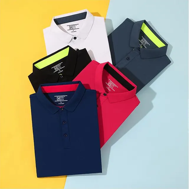 Polo Unisex Oem all'ingrosso Blank Sport Fit stampa personalizzata Logo Design 100% cotone piqué Plain Mens Golf Polo T-Shirt