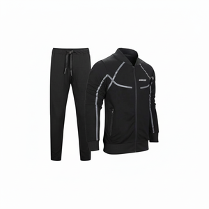 Logo personnalisé 3D Puff Print Sweatsuits deux pièces Tech polaire 100% coton Jogger ensembles surdimensionné femmes survêtement - Product Image 1