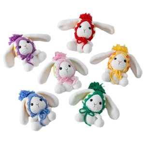 Nouveau produit viral : Porte-clés lumineux 3D écologique en forme de poupée de lapin à longues oreilles, tissée, style <span class=keywords><strong>grand</strong></span>-mère, Mengxiaoya - Product Image 3