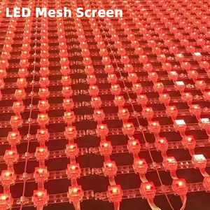 Đầy đủ màu sắc <span class=keywords><strong>LED</strong></span> lưới màn hình hiển thị mềm xây dựng mặt tiền trung tâm mua sắm <span class=keywords><strong>LED</strong></span> lưới rèm - Product Image 2