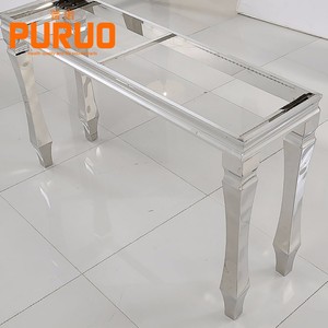 Foyer <strong>Black</strong> <strong>Console</strong> Metal Legs Furniture Long <strong>Console</strong> Table - Product Image 5