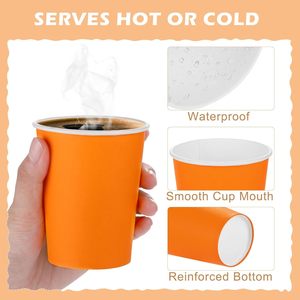Custom Printing Adjustable Corrugated Eco-Friendly Recyclable <b>Disposable</b> Food Grade Craft Paper <b>Cups</b> Hot/Cold Use - Product Image 3