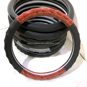 <span class=keywords><strong>Volant</strong></span> de voiture en cuir PU avec design en bois, <span class=keywords><strong>36</strong></span>-50 <span class=keywords><strong>cm</strong></span>, housse de <span class=keywords><strong>volant</strong></span> de voiture, fabrication en usine - Product Image 1