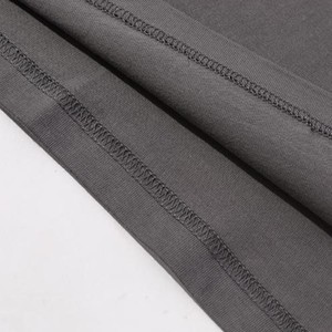 Camiseta con hombros descubiertos, venta al por mayor, 220 gramos, cuello redondo, deportes, ropa de calle de algodón grueso, camiseta personalizada de algodón pesado de gran tamaño - Product Image 6
