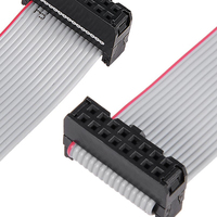 Custom Grey Pitch FFC 1. 2,0mm 1,27mm 2,54mm 6 8 10 12 14 16 18 19 20 22 24 26 28 30 34 P PIN IDC Cable de cinta plana de extensión