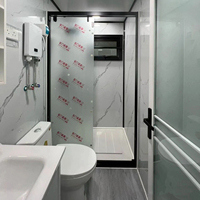 Casa Contenedor Expandible de Techo Plano, Villa Prefabricada, Casa Modular, Cuarto de Equipos, Casa Modular
