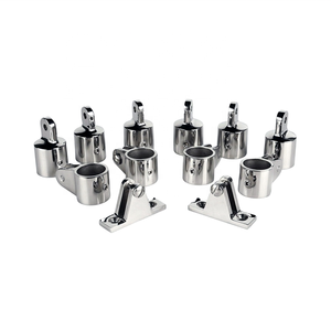 Stainless Steel 316 Marine Bimini Top Cap Eye End Rivet Hole Fits OD 3/4 Inch Tube <b>Yacht</b> Boat Hardware Canopy Fittings Stainless - Product Image 5